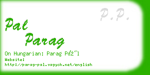 pal parag business card